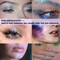 Holographic Body Glitter Gel for Body, Face, Hair and Lip Color Changing Sparkling Face Glitter Gel Mermaid Sequins Glitter Face Paint for Women Girls Music Festival Concerts Party (Purple Chameleon)